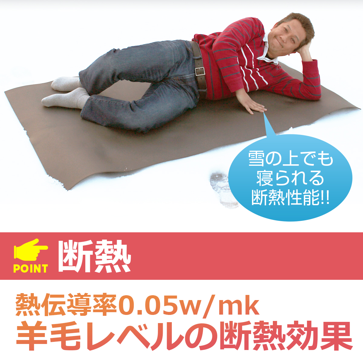 床デコシート原状回復用の断熱性能と熱伝導率