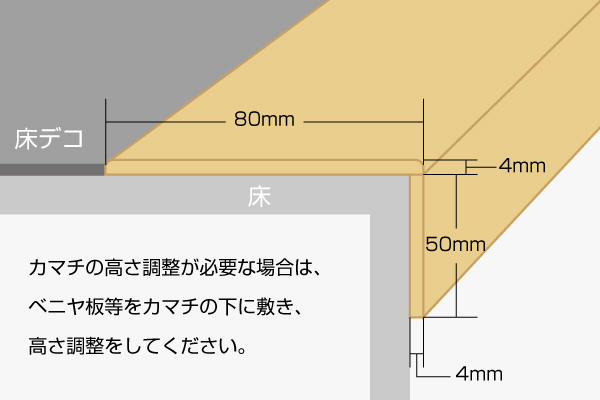上がり框(あがりかまち)ブラック 厚4mm 長さ1800mm